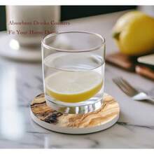 Coasters - Dark Brown Mixed Wave Marble - View 3