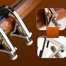 1pc - Guitar Capo With Adjustable Metal Tension, Track Design For Flexible Dynamic Adjustment, Suitable For Guitars Of Different Sizes, Easy To Install And Remove, Silicone Inner Lining To Protect The Strings And Guitar, Suitable For Acoustic, Classical, And Electric Guitars, An Essential Guitar Accessory For Playing And Training. - Multicolor - View 6