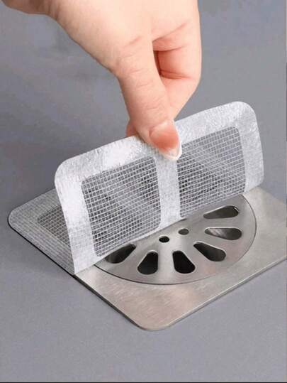 Drain Strainer Cover For Hair Stopper, Disposable Shower Drain Hair Catcher, Disposable Hair Catchers For Shower, Floor Sink Strainer Filter Mesh Stickers, Hair Stopper For Bathroom Bathtub, Bathroom Accessories