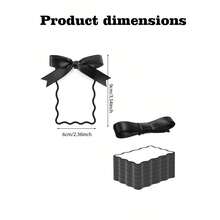25/50 Sets Scallop Name Place Cards For Table Setting DIY Wedding Placecards With Ribbon Include 10/30/50 Name Table Cards And 10/30/50 Ribbon For Weddings Party Celebrations Supplies(Pink/Green/Black Available) - Multicolor - View 10