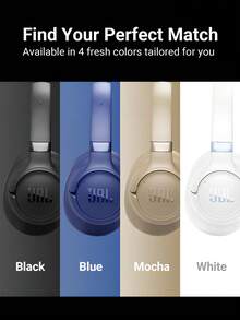 Tune 780NC 无线头戴式主动降噪耳机，Hi-Res JBL Pure Bass 高解析度音效，支持空间音频，76 小时续航，蓝牙 6.0，快速充电，多点连接，可折叠 - 摩卡棕 - 查看 11