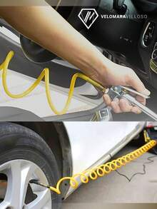 Kit Accesorios Aire Compresor 18 Piezas Manguera Espiral 15m 1/4 Herramientas Manuales Profesional - Gris Oscuro - Ver 2