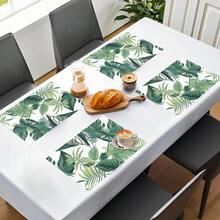 Bộ 1/4/6 tấm lót bàn ăn bằng vải lanh họa tiết lá cây, thích hợp cho bàn ăn, trang trí quanh năm, thảm trải bàn hiện đại có thể giặt được, trang trí phòng, lót ly, thảm ăn nhà bếp, trang trí tiệc trong nhà và ngoài trời, trang trí nhà cửa, quà tặng lý tưởng. - Nhiều màu - Xem 9