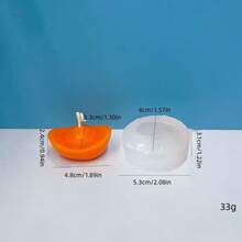 1个装财富元宝香薰蜡烛硅胶模具 DIY麻将香石石膏装饰硅胶模具 - A-白色 - 查看 5