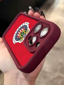 Funda para teléfono con diseño del logotipo de  Compatible con fundas para teléfonos   17  16 Pro Max  15 Pro Max  13 y  12 Diseño de TPU de cobertura total a prueba de golpes Resistente al agua, a caídas y arañazos Un regalo perfecto para fanáticos y entusiastas de los deportes - Burdeos - Ver 5