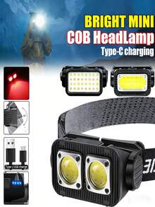 高亮度COB头灯，USB可充电18650电池版，专为户外露营、应急、钓鱼和维修而设计，防水耐用轻便。 - K系列頭燈 - 查看 2