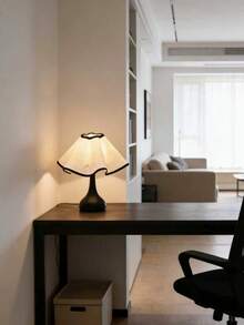 1pc USB Powered High-Quality Metal Retro Desk Lamp, Suitable For Bedside, Hostel, Dining Room, Camping, Minimalist Warm Light Atmosphere Lamp - Black - View 7