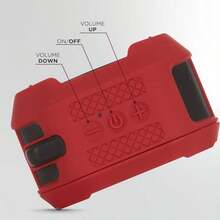 Altec Lansing HYDRATREK - Altavoz magnético Bluetooth Impermeable IP67 Altavoz portátil emparejamiento inalámbrico Verdadero Carga rápida USB-C batería de 3.7 V 400 mAh Asistente de Voz - Rojo/Negro (Crimson Red/Black) - Ver 4