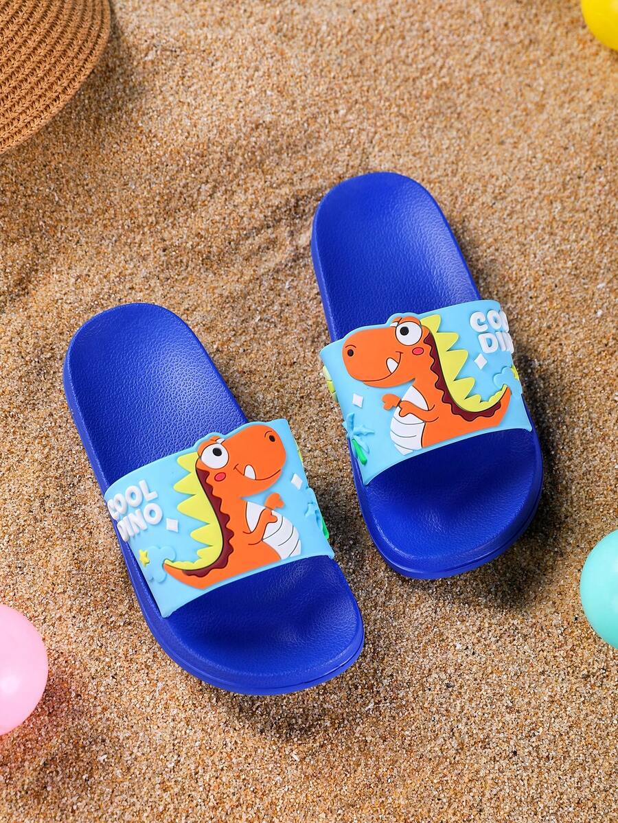 Lightweight EVA Soft Outdoor Cartoon Beach Children Sandals, Summer - Royal Blue - View 1