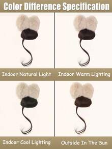 4英寸蓬松蝴蝶结发饰假发，发夹，女士蓬松发型，低发髻，盘发，龙须发髻假发爪夹，时尚发爪夹，优雅发夹 - 彩色 - 查看 6