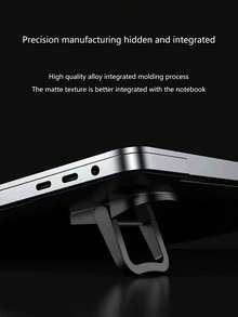 2pcs Aluminum Alloy Laptop Stand, Portable Foldable Keyboard Holder, Elevated Suspended Cooling Stand, Universal Foldable Invisible Laptop/Keyboard Stand - Multicolor - View 6