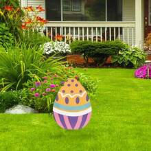 2D Flat, 1pc Easter Garden Ground , Easter Eggs, Easter Acrylic Ground (Flat Printed Version) - B - View 10