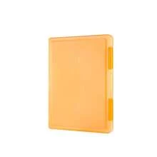 1 hộp đựng tài liệu bằng nhựa màu trắng/xanh lá/hồng/cam có khóa, cỡ A4/Letter, dùng để sắp xếp tài liệu/giấy tờ/hồ sơ/hóa đơn, phù hợp cho gia đình, văn phòng, đựng đồ dùng nghệ thuật, nhiều kích cỡ để lựa chọn. - Màu cam trong suốt - Xem 14