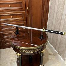 39.37英寸（100厘米）武士刀木剑摄影道具 万圣节派对道具 电影动漫角色扮演道具 仿真武士刀 刀刃 日本武士刀 原装武士刀 真实尺寸 礼物 - 39.37吋(100公分) - 查看 5