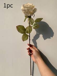 1/3/6支装，19.7英寸长仿真玫瑰，焦玫瑰色，适合DIY花墙、场景布置、客厅卧室花瓶插花、婚礼、派对、花园装饰、餐桌装饰、家居装饰、卧室装饰、母亲节礼物、生日、毕业季装饰、返校季装饰 - 彩色 - 查看 20