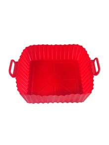 1/2pcs Air Fryer Silicone Baking Mat, Heat Resistant Silicone Steamer Pad, Baking Cake Mold - Multicolor - View 14