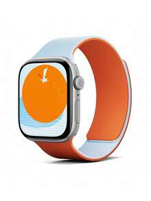 1pc Unisex Litchi Texture Silicone Magnetic Watch Band, Fits For Apple Watch 42mm, 38mm, 40mm, 41mm, 44mm, 45mm, 46mm, 49mm, Fashionable Smart Watch Replacement Strap, Compatible With Ultra2, Ultra SE2, SE 11, 10, 9, 8, 7, 6, 5, 4, 3, 2, 1