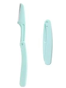 MyAoKuE-Up 1支眉形修整刀，可折叠剃刀，包含面部、眉毛、皮肤磨砂器、面部剃须工具、面部脱毛工具。便携可折叠，适合日常使用和旅行。 - 彩色 - 查看 8