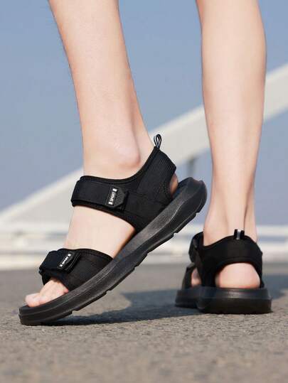 1 Pair Summer New Non-Slip Men's Sandals, Outdoor Shoes, Comfortable Soft Sole Casual Beach Shoes For Young People