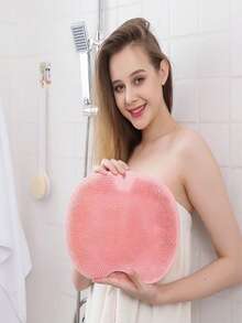 1pc Silicone Shower Scrubber, Multi-Functional Slouchy Exfoliating Back Brush With Non-Slip Suction Cup - Body & Foot Massager Brush For Bathing Cleaning, Non-Slip Bath Mat Foot Scrubber - Two-in-one - View 10