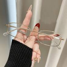 1pc Women's Fashion Retro Minimalist Stylish Glasses - Rose Gold - View 3