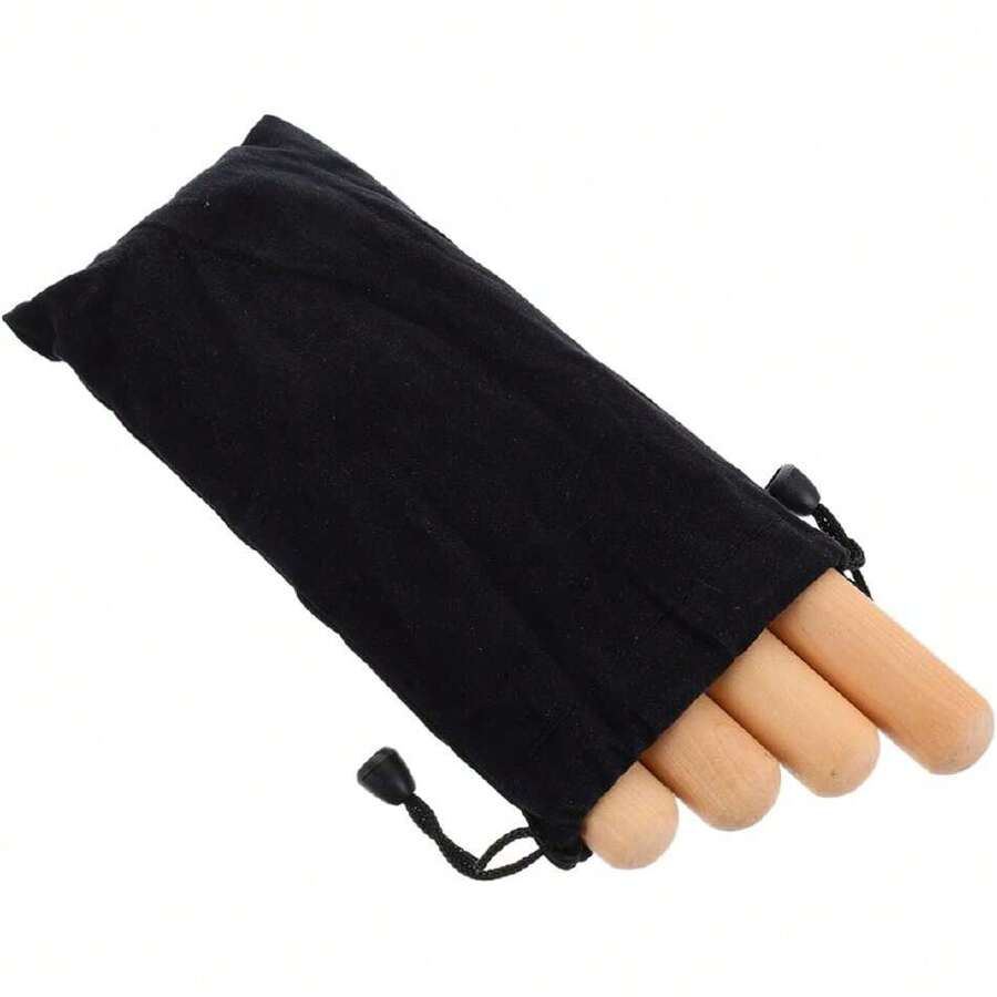 BESPORTBLE 2 Pares Bastones de Percusión Musical Lummi Bolsa de Almacenamiento para Instrumento de Ritmo Clásico para Desarrollar el del Ritmo Diversión Musical,40968945 - Multicolor - Ver 1