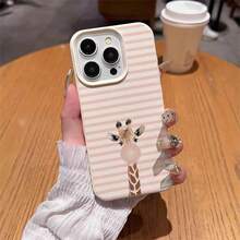 1个柔软可爱的粉色小鹿吹泡泡TPU材质手机壳，兼容 17 Pro Max/17/16 Pro Max/15/13/12/11、S20 FE/A15/S24/A55，兼容红米Note 11/12/13 Pro，全包防震保护壳，国际版，非国内版 - 白色 - 查看 4