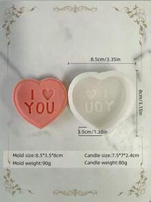 Romantic Heart Proposal Silicone Mold Combination, Valentine's Day Anniversary Candlelight Dinner, Table Decoration, Perfect Aromatherapy And Decorative Plaster Creation, Handmade Soap Making Mold - A - View 6