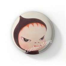 58mm Pop Art Creative Yoshitomo Nara Lapel Pins Backpack Clothes Jewelry Accessories Cartoon Round Brooch Button Badge Fans Collection Gifts - 58 mm - View 18