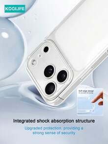 Koolife 1pc 17promax Phone Case, New Large Window Semi-Transparent Phone Protective Cover, Large Window, Ultra-Thin Transparent Matte Precise Hole Protection, Anti-Fingerprint, Compatible With Apple 17ProMax/17/17Pro/16/16Pro/16ProMax - Translucent White With Butterfly Accessories - View 6