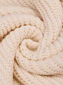 Yuwenier 女士性感优雅针织深V领露背镂空修身度假连衣裙，适合沙滩穿着 - 杏色 - 查看 10