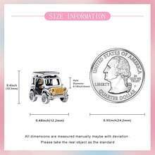 925 Silver Plated Car Charm, Suitable For Bracelets, Necklaces, DIY Jewelry Making, Suitable For Valentine's Day, Carnival And Other Festivals, Suitable For Women - Multicolor - View 6