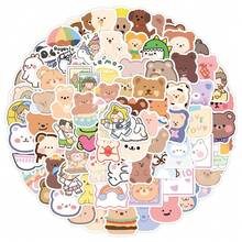 100pcs Cute Cartoon Bear Girl Stickers For Scrapbooking, Notebook, Luggage, Stationery Wholesale - 100 PCS Without Duplicates - View 2