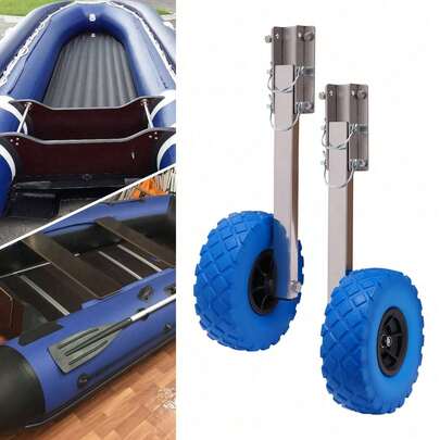Launching Wheels For Inflatable Boats For Short Distance Beach Moves Heavy Duty Stainless Steel - MAX Load 150kg