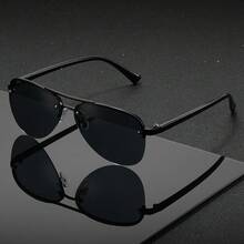 Fashionable Versatile Double-Bridge , Minimalist Streamlined Temples, Unisex, Suitable For Street Style, Gatherings, Vacation, And Commuting - Multicolor - View 2