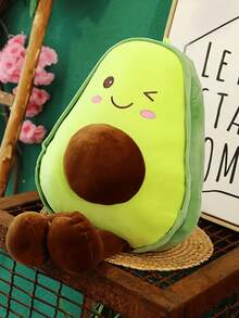 30cm/11.8in Cute Plush Avocado Doll, Soft Stuffed Fruit Pillow, Home Decor, Fluffy Plush Fruit Doll, Huggable & Playful, Adorable Animal Shape, Suitable As Gift For Friends, Valentine's Day, Christmas, Party, Mother's Day, Halloween - Multicolor - View 6