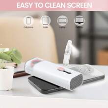 7-In-1 Wireless Car Cleaning Tool Kit, Keyboard Brush + Screen Cleaner, Suitable For Phones, Computers, Earphones - A - View 3