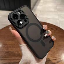 Esta funda con cierre magnético y diseño perforado es compatible con Apple  16, 16 Pro Max, 15, 15 Pro Max, 14, 14 Pro Max, 13, 13 Pro Max, 12, 12 Pro Max, 11 y 11 Pro Max. Ofrece una protección superior contra caídas, lo que la convierte en un regalo perfecto para fiestas o aniversarios, y una opción ideal para regalar a familiares y amigos. - Gris - Ver 3