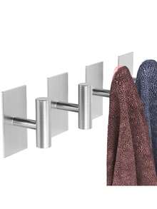 1/3/5pcs Bathroom Towel Hooks, Wall Mounted Hooks, Suitable For Kitchen & Bathroom, Can Be Used To Hang Clothes, Hats, Towels, Bathrobes, Keys - 1pc - View 7