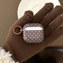 Ốp tai nghe phong cách retro tối giản màu be chấm bi có móc treo, vỏ tai nghe dễ thương tương thích với thế hệ thứ 4, thứ 2, thứ 3, Pro thế hệ thứ 3, Pro thế hệ thứ 2, ốp bảo vệ kiểu Hàn Quốc dành cho nữ. - Nhiều màu - Xem 8