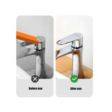 Easy-To-Use Rubber Scraper, Home Kitchen Cleaning Tools, Toilet Rust Brush, Bathroom Glass Rust Remover, 1.5ROG - 2pcs - View 6