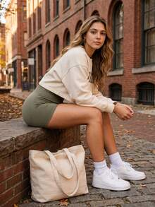 YZFRF 女士无缝夏季举重运动短裤，适合健身房锻炼 - 軍綠色 - 查看 4