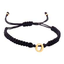 1 chiếc vòng tay đôi bằng thép không gỉ màu đen dệt thủ công, có thể tùy chỉnh 26 chữ cái, hình trái tim màu bạc, dành cho cặp đôi. - B2925 - Xem 23