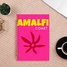 1本阿马尔菲海岸螺旋笔记本，100页，14.2x21厘米，粉色封面，向日葵图案，带易撕线内页，适合书写、办公或日常笔记——完美的生日和节日礼物，办公笔记本 | 向日葵图案 | 带易撕线内页 - A5 - 查看 4