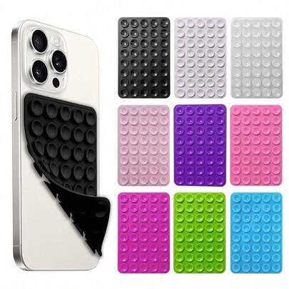 1pc Silicone Suction Cup Phone Holder Set Multi-Functional 40 Suction Cups Double-Sided Anti-Slip Selfie Holder Suitable For Selfie And Video With Strong Adhesive Installation Accessories Ideal Gift For Friends Valentine's Day Gift Ramadan Phone Accessories