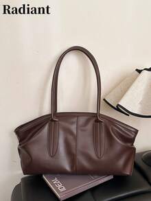 这款简约大容量手提包采用拉链封口，是一款多功能、时尚的女士单肩包，适合外出、短途旅行、购物、通勤、送礼和聚会等各种场合。 - 咖啡 - 查看 2