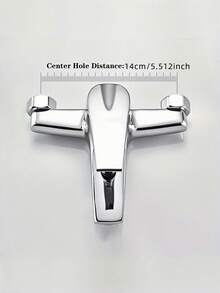 1pc Classic Alloy Bathtub Faucet With Ceramic Valve Core, Centerset Mounting, Includes Installation Hardware - Elegant Three-Way Water Mixing Shower Tap For Bathroom ,Chrome, Black,Selectable(No Electricity Required) - Black - View 4