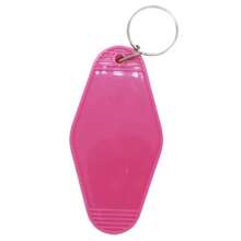 10pcs Blank Hotel Keychains Bulk Vintage Motel Keychain Vinyl  Printing Keychains DIY Keychain Tags Party Favors(Rose) - Rose - 查看 4