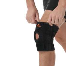 ZKBBO 1pc MASEDA Adjustable Knee Sleeve - Stable Knee Support Wrap - Compression And Rotation Ring - Spring Support And Silicone Anti-Slip Design - Breathable Design Suitable For Basketball, Running, Squatting, Jumping, Hiking - Multicolor - View 7