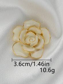 3pcs/Pack Multi-Size Luxury Rose Metal Buttons, Handmade Decorative Buttons For Sweater, Coat, Jacket, Shirt, Suit, Scarf, Jewelry DIY Accessories - A - View 9